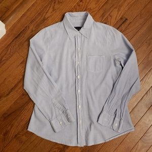 Gap extra small button-down blue and white Shirt